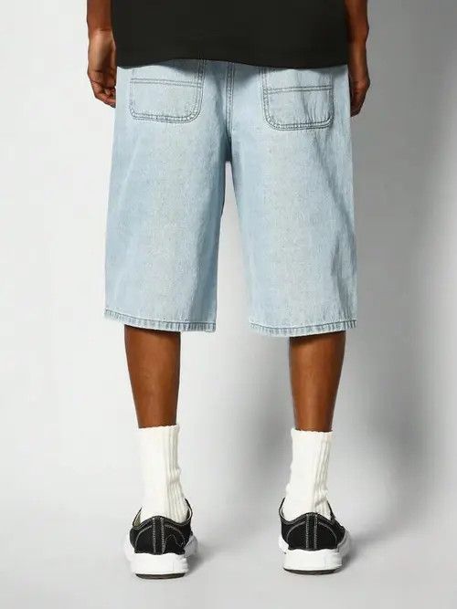 Jean Denim Jeans Washed Shorts Jorts Size US 34 / EU 50 - 3 Thumbnail