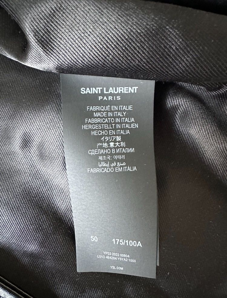 Saint Laurent Paris × Yves Saint Laurent Saint Laurent 2024 L01 new motorcycle leather jacket Size US M / EU 48-50 / 2 - 9 Thumbnail
