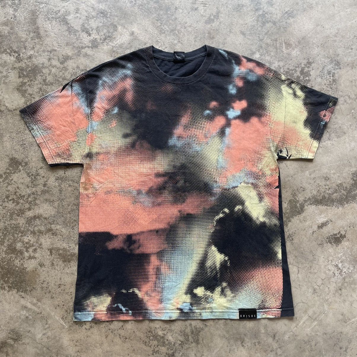 🔥🔥Vintage Orisue Multicolour Overprint Big Quotes Saying Tee