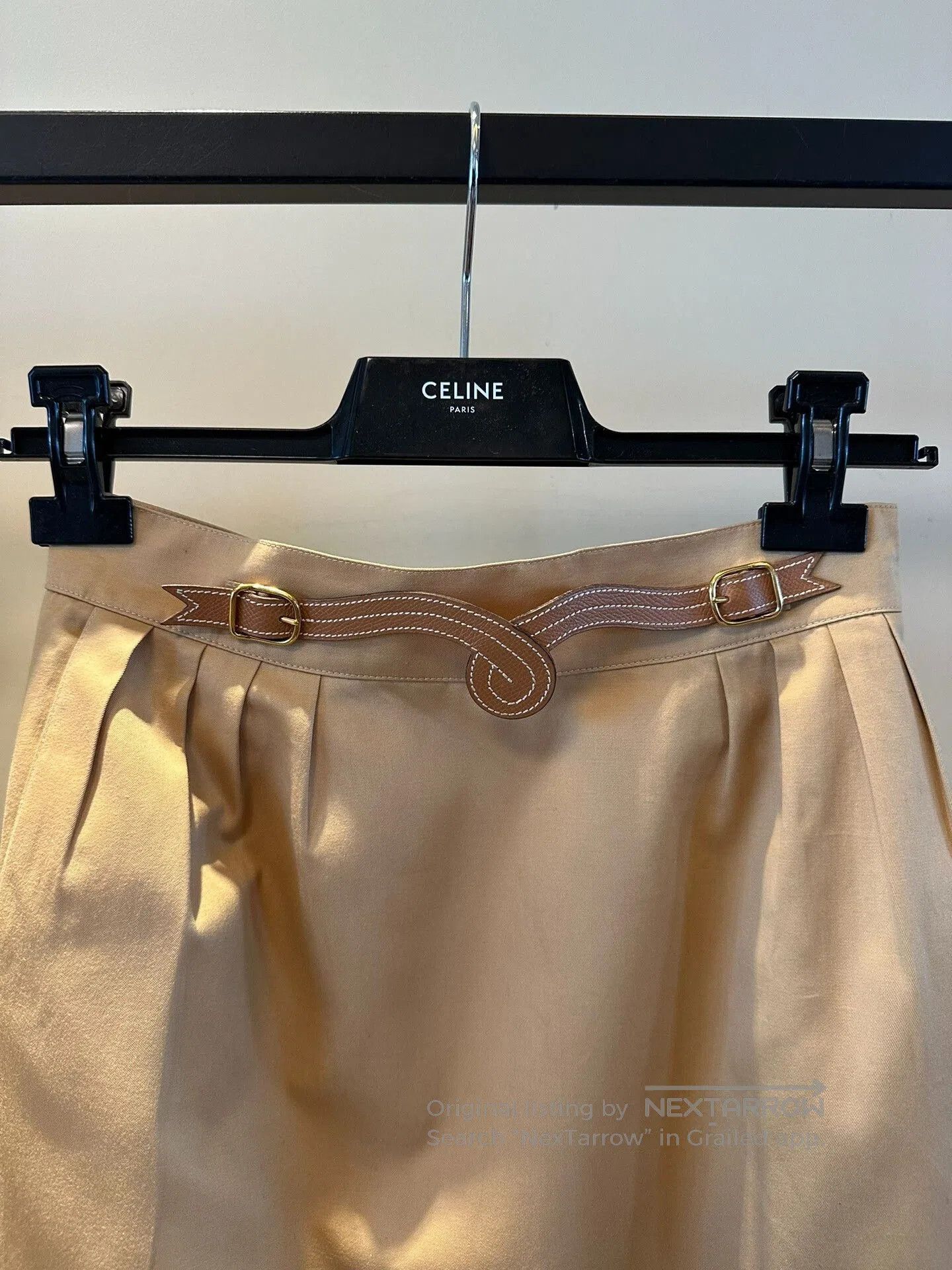Hermes Hermes Beige Knee. Size US 38 / EU 54 - 4 Thumbnail