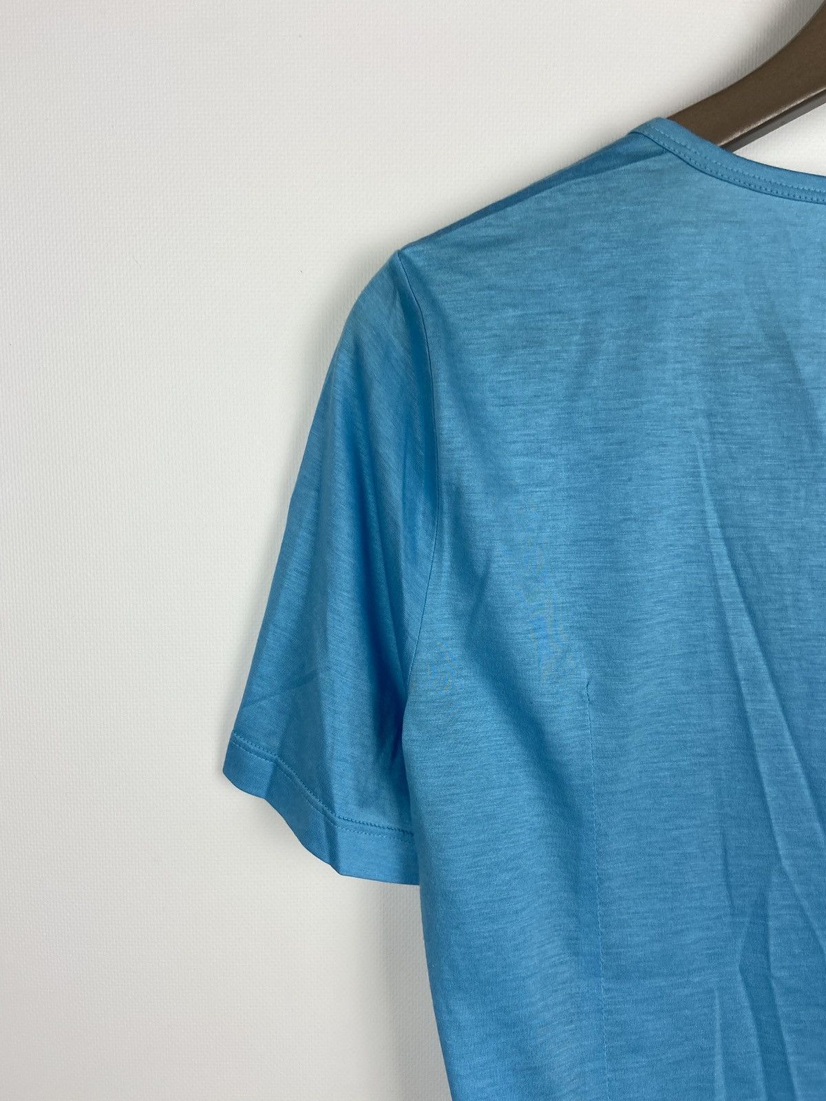 Jil Sander Jil Sander Women's Blue Crewn Neck T-Shirt Sz M Size S / US 4 / IT 40 - 15 Thumbnail