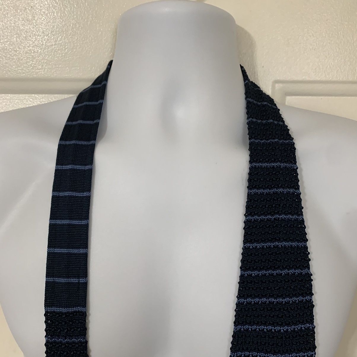 Vintage Venanzi all Silk Striped Sock tie Size ONE SIZE - 6 Thumbnail
