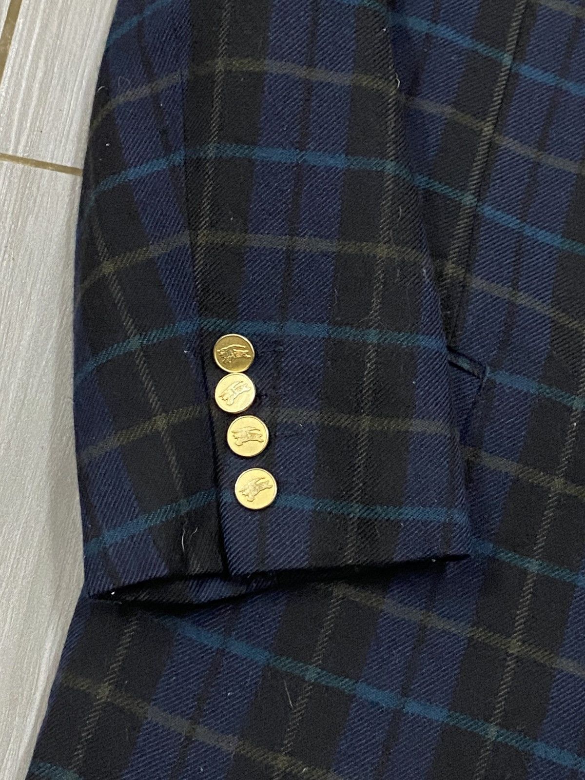 Burberry Prorsum Vtg Burberrys’ Black Watch Tartan Wool Blazer Gold Button Size US S / EU 44-46 / 1 - 6 Thumbnail