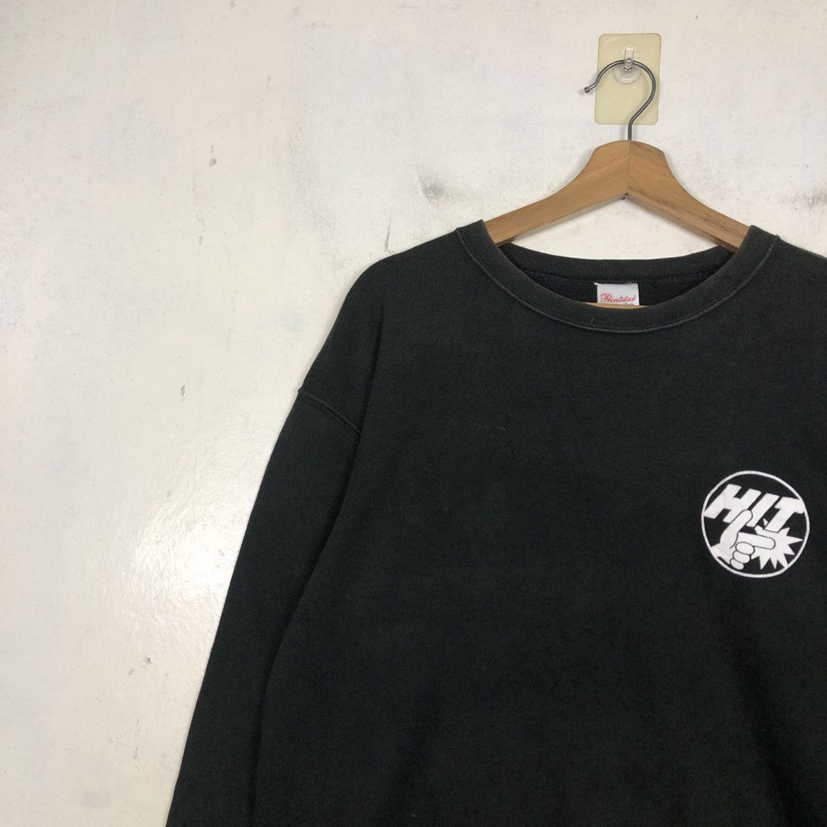 Japanese Brand 📌Vintage Sweatshirt Hit Logo Design Size US XL / EU 56 / 4 - 9 Thumbnail