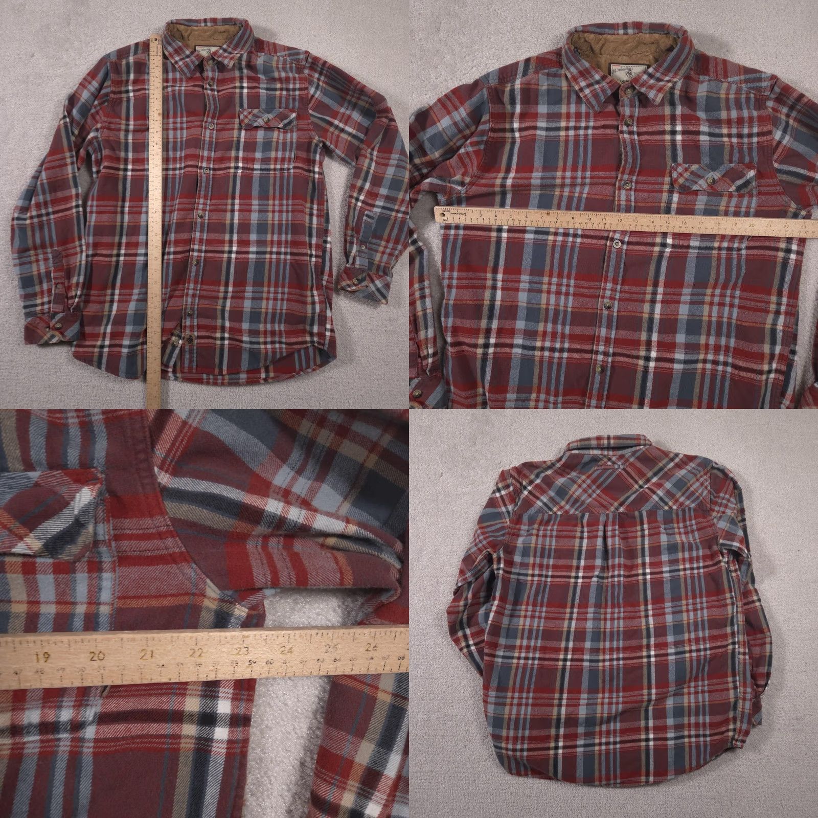 Vintage VINTAGE Legendary Whitetails Flannel Shirt Mens LT Buck Camp Corduroy Collar Button-Up Plaid Size US L / EU 52-54 / 3 - 8 Thumbnail