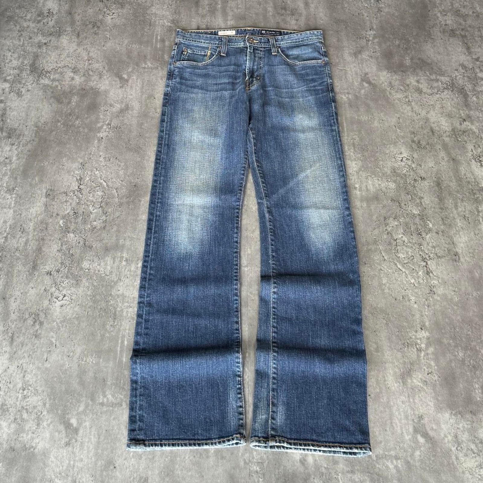 AG Adriano Goldschmied × Vintage Vintage Y2K Adriano Goldschmied Embroidered USA Made Jeans Size US 31 - 2 Thumbnail