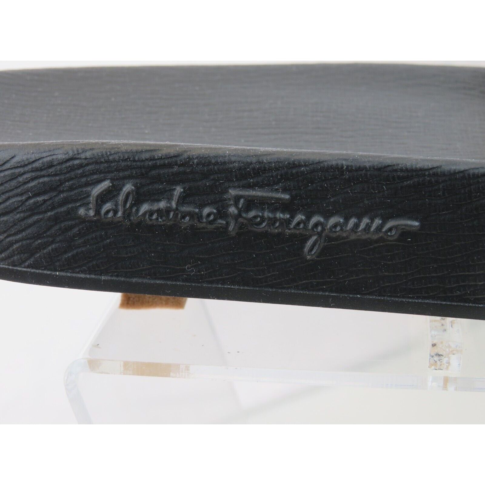 Salvatore Ferragamo FERRAGAMO GROOVE 6 BEIGE BLACK GANCINI LOGO SANDALS 10 Size US 10 / EU 43 - 7 Thumbnail