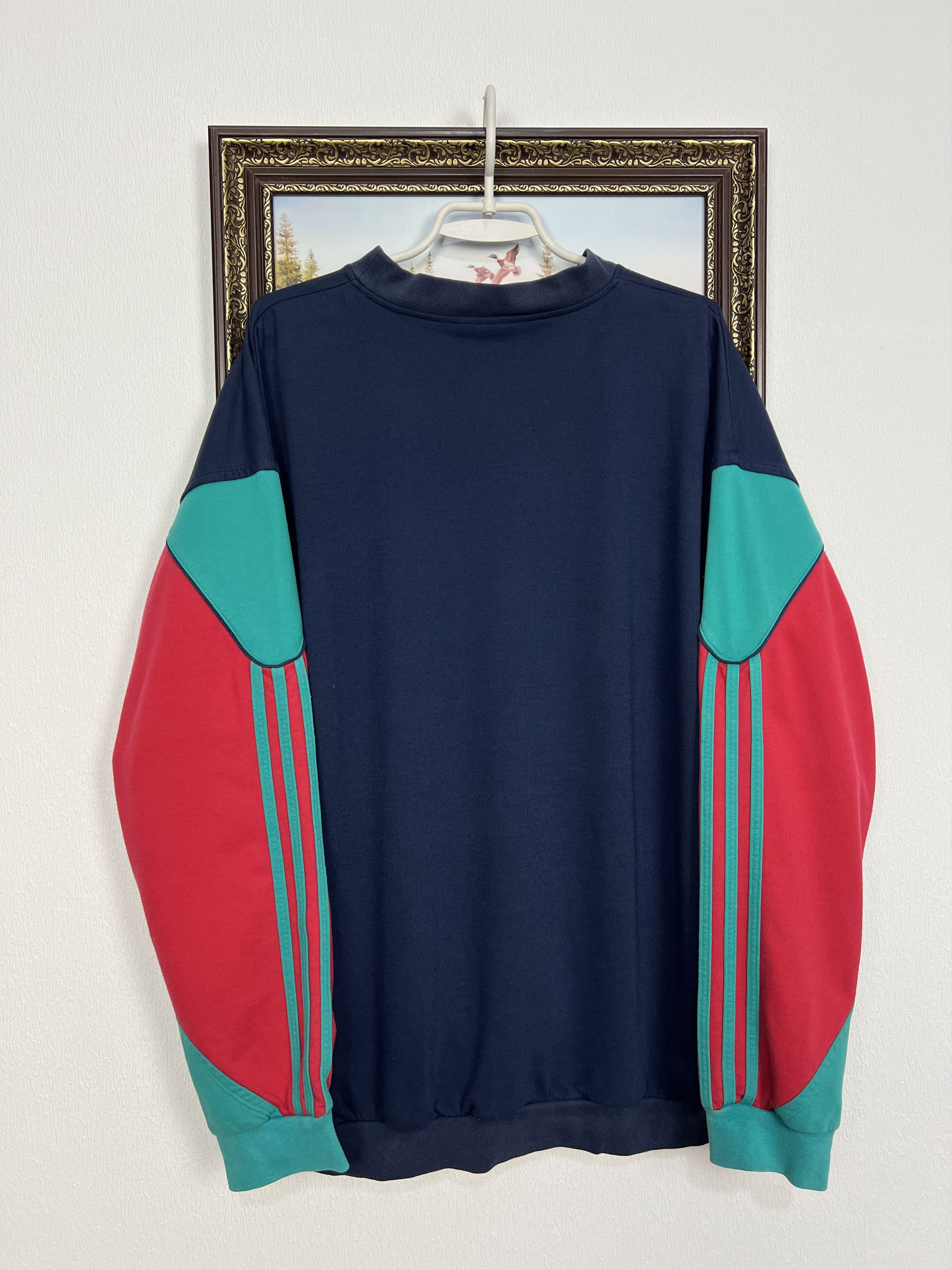 Adidas Vintage 90's Sweatshirt Blue Red Green Crewneck Jacket Size US XL / EU 56 / 4 - 9 Thumbnail