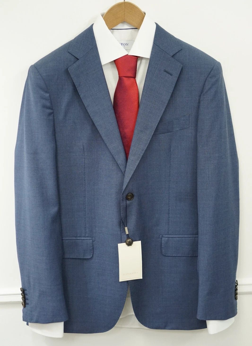 Suitsupply Men Suitsupply Blazer Napoli Pure Wool Blue Reda S110 US38 Size 38R - 1 Thumbnail