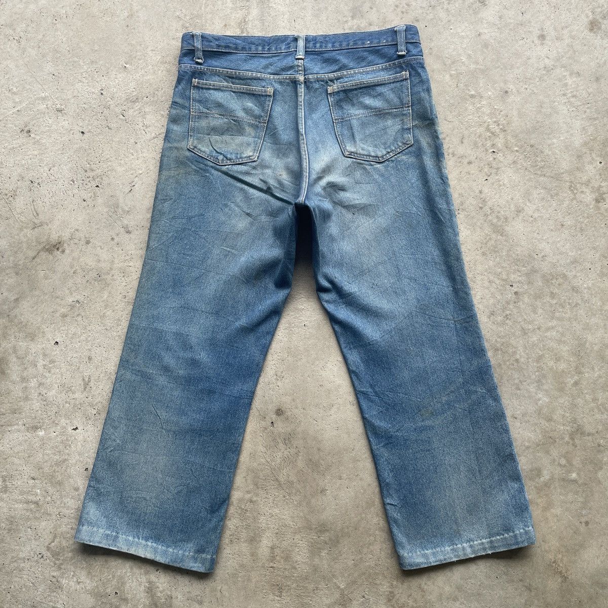 Japanese Brand Vintage Bee Bell Japan RUSTY Faded Jeans Denim Pants W35 Size US 35 - 12 Thumbnail