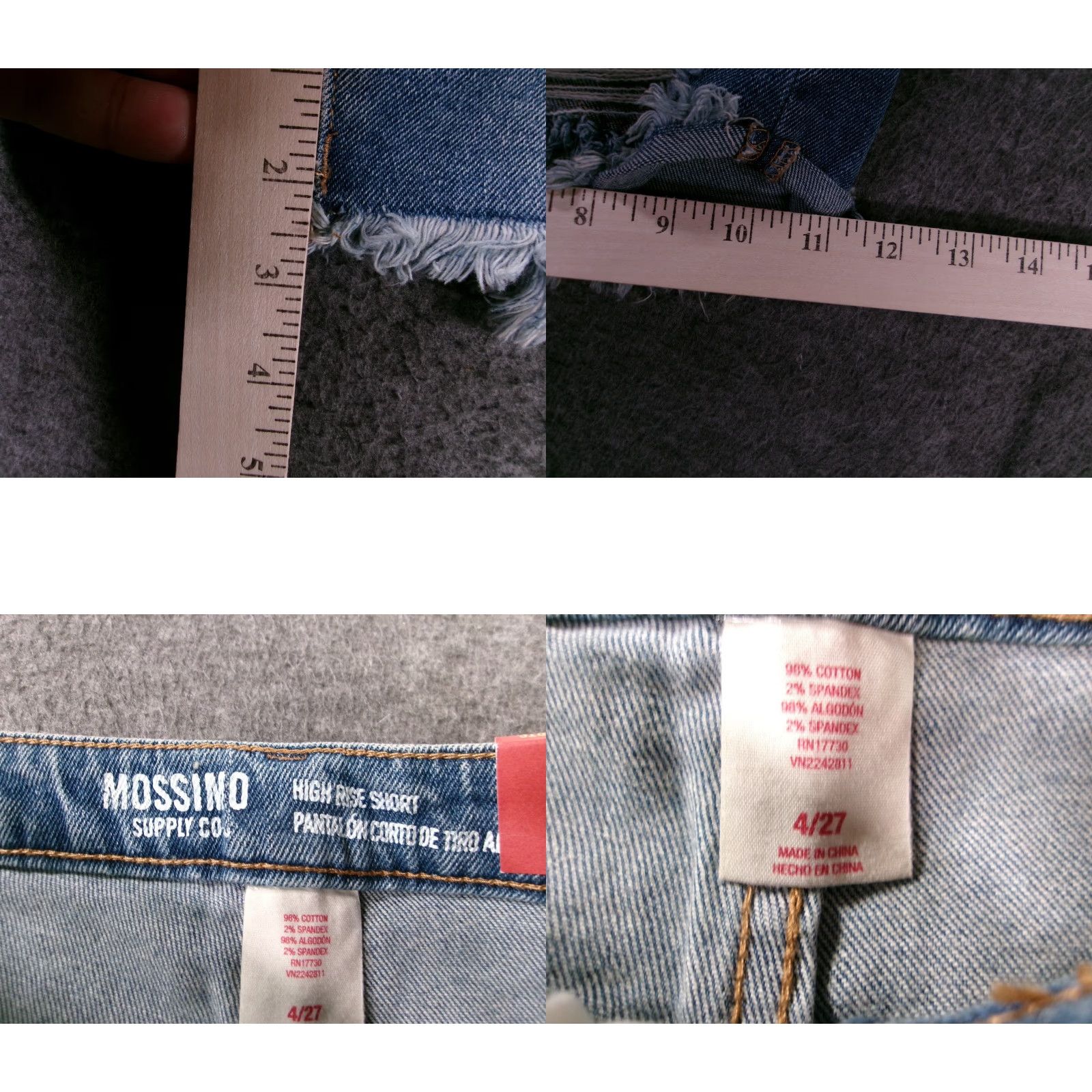 Mossimo Mossimo Cut Off Shorts Women 4 Blue Jorts Distressed Biker Daisy Duke Booty NEW Shirt Category? Size 27" / US 4 / IT 40 - 8 Thumbnail