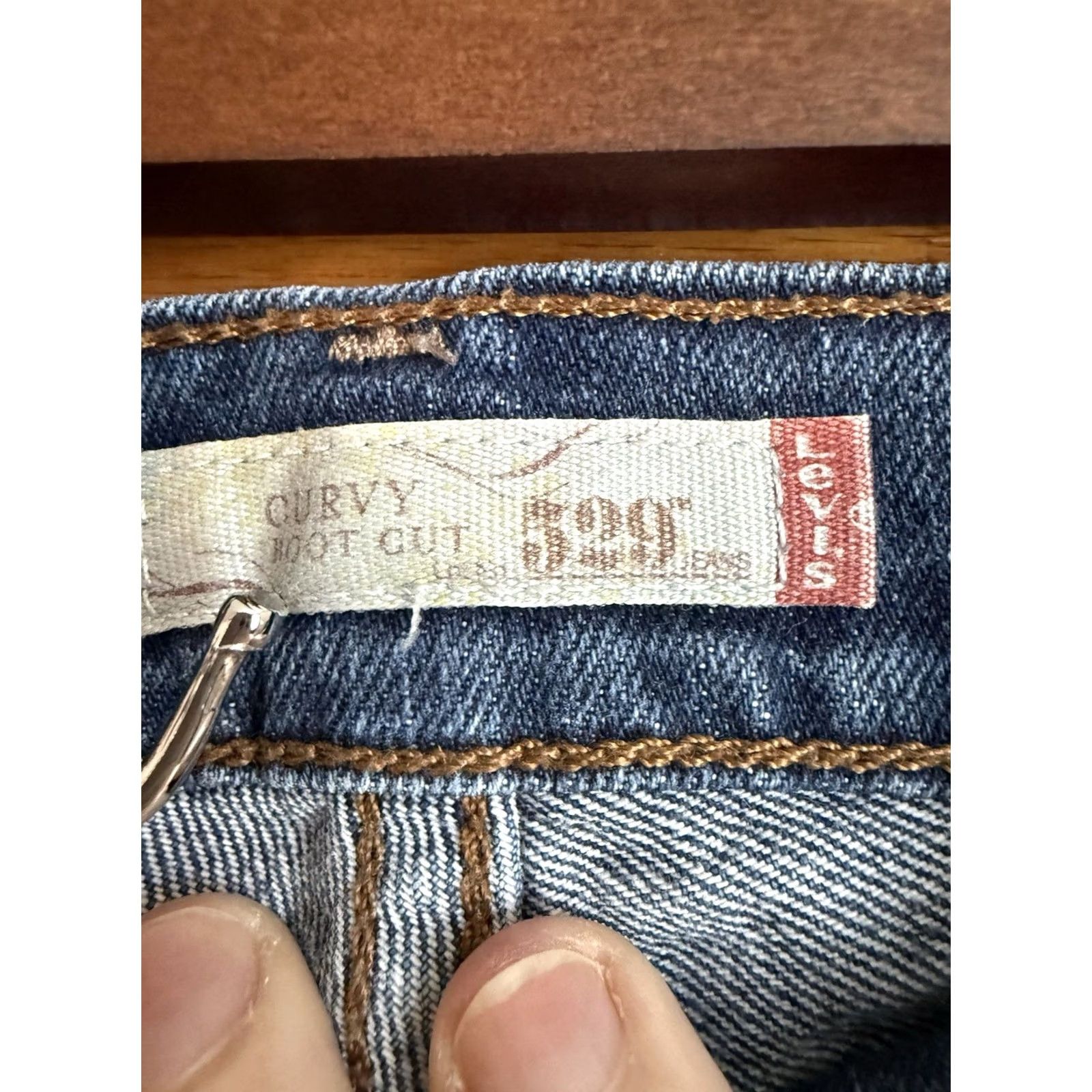Levi's Levi's 529 Jeans Bootcut Western Concert 90s Cowboys 5-Pocket Jeans Blue Denim Size 4 Womens Regular Jeans Size 27" / US 4 / IT 40 - 3 Thumbnail