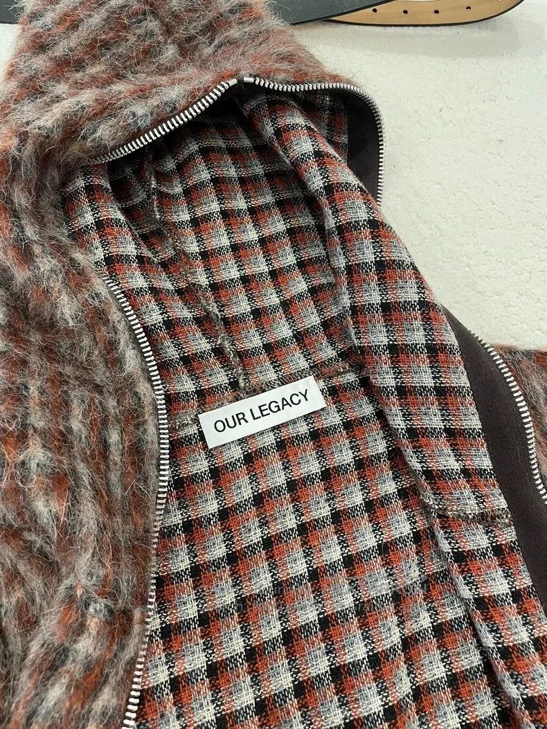 Our Legacy Our Legacy Plaid Mohair Zip Jacket. Size US M / EU 48-50 / 2 - 6 Thumbnail