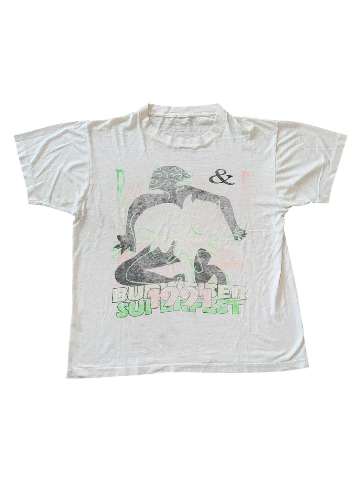 *RARE* Vintage Budweiser R&B Superfest LL Cool J tee 1991