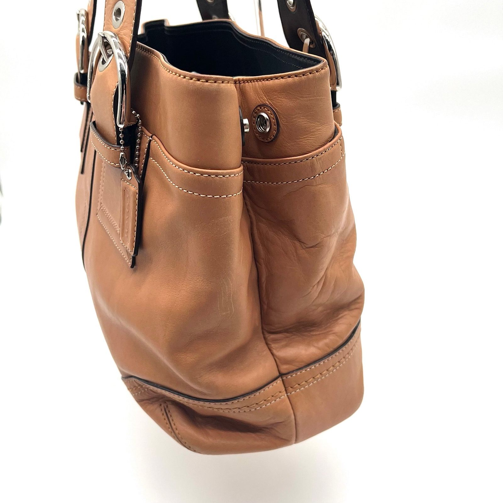 Coach COACH Soho Leather Satchel, Large Buckles Size ONE SIZE - 6 Thumbnail