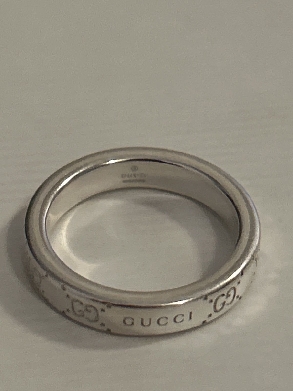 Gucci Gucci Signature GG Logo Ring AG 925 814712 Size ONE SIZE - 5 Thumbnail