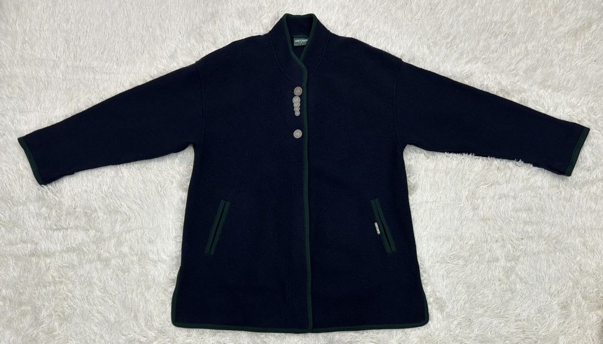 image of Kurt Geiger Wool Jacket in Navy, Women's (Size Large)