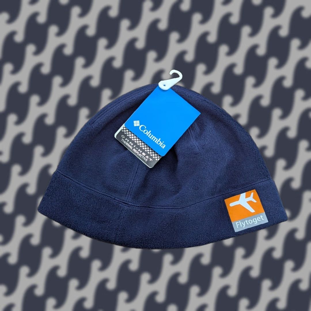 Vintage COLUMBIA Beanie Hat Cap L-XL Biathlon Running Blue Ski Unisex Adults Adults Beanie Thermal Knit Cap Size ONE SIZE - 1 Thumbnail