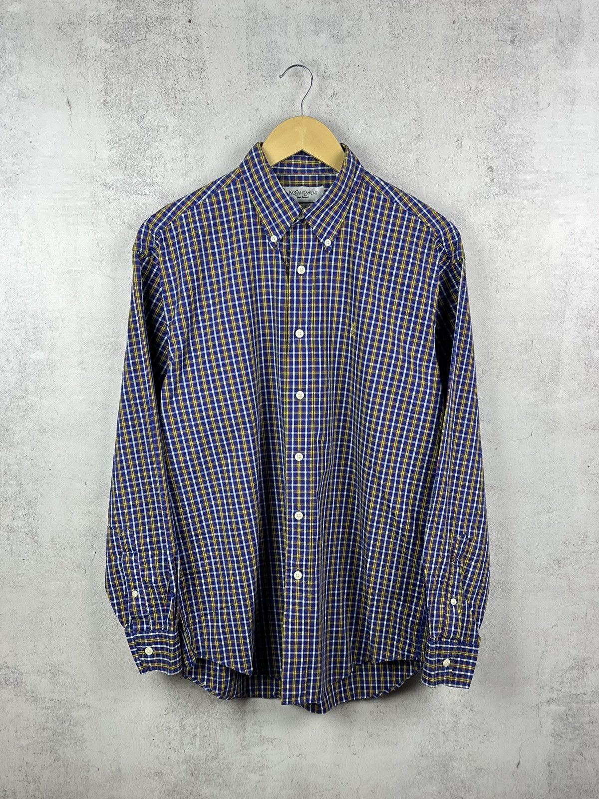 Yves Saint Laurent Vintage 90s Yves Saint Laurent YSL Shirt Rare Retro Y2K Hype Size US M / EU 48-50 / 2 - 1 Thumbnail