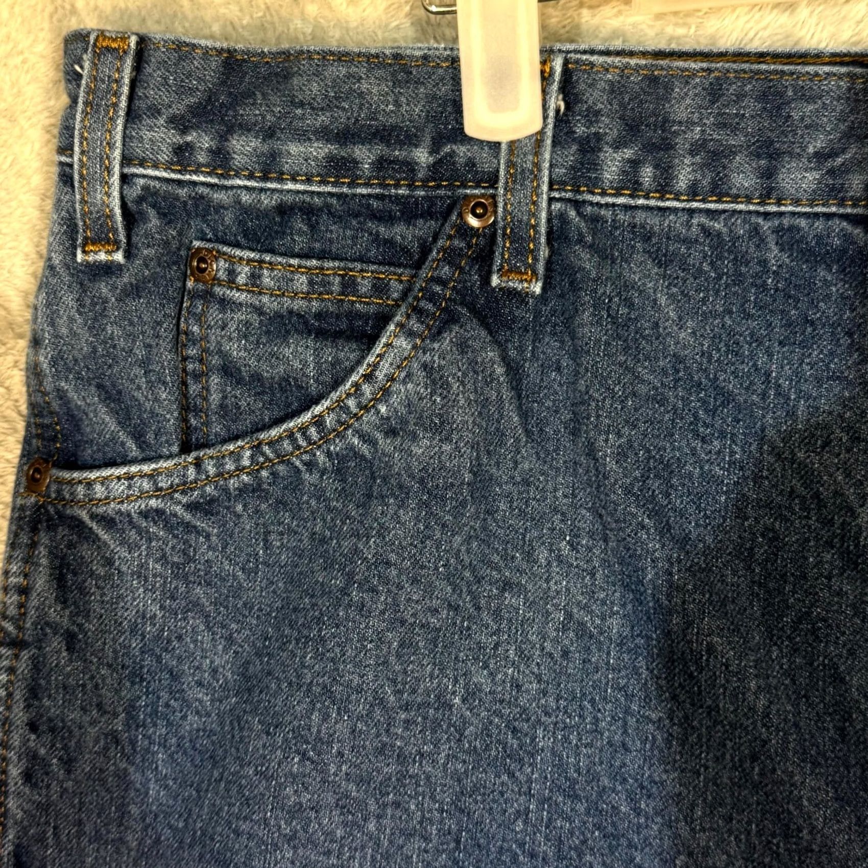 Dickies Dickies Jeans Mens 38x32 Regular Fit Straight Leg Blue Denim 5 Pocket Jeans Mens Regular Blue Dickies Clear-eyed Search Size US 38 / EU 54 - 3 Thumbnail