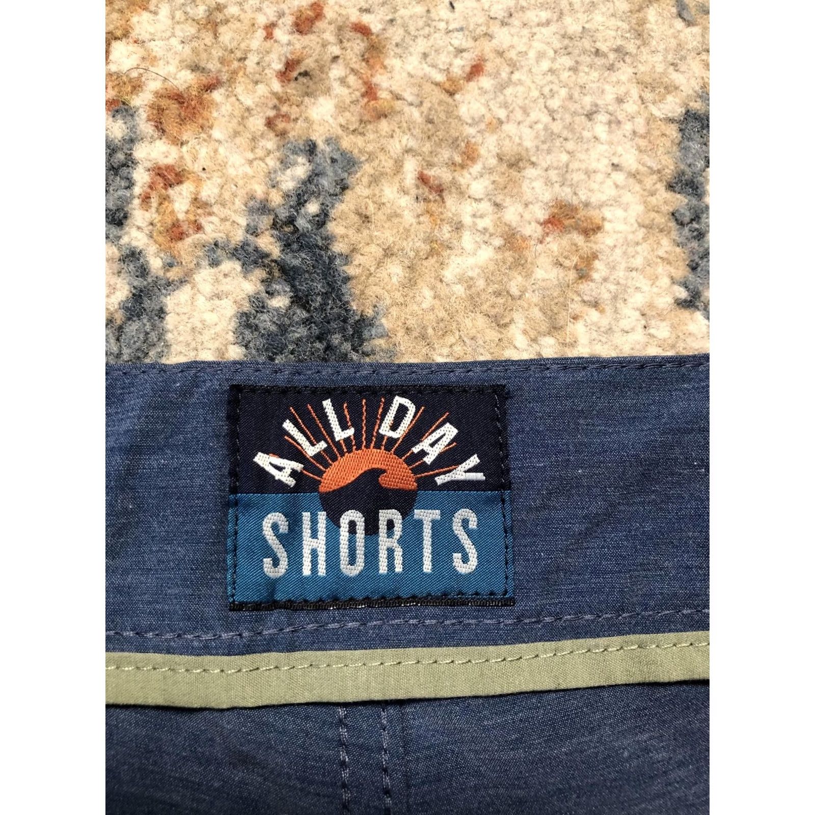 Faherty Faherty Men's 40 All Day Shorts Chino 7 Inseam Blue Casual Summer Beach Performance Lightweight Stretch Pocketed Flat Front Zip Fly Size US 40 / EU 56 - 6 Thumbnail