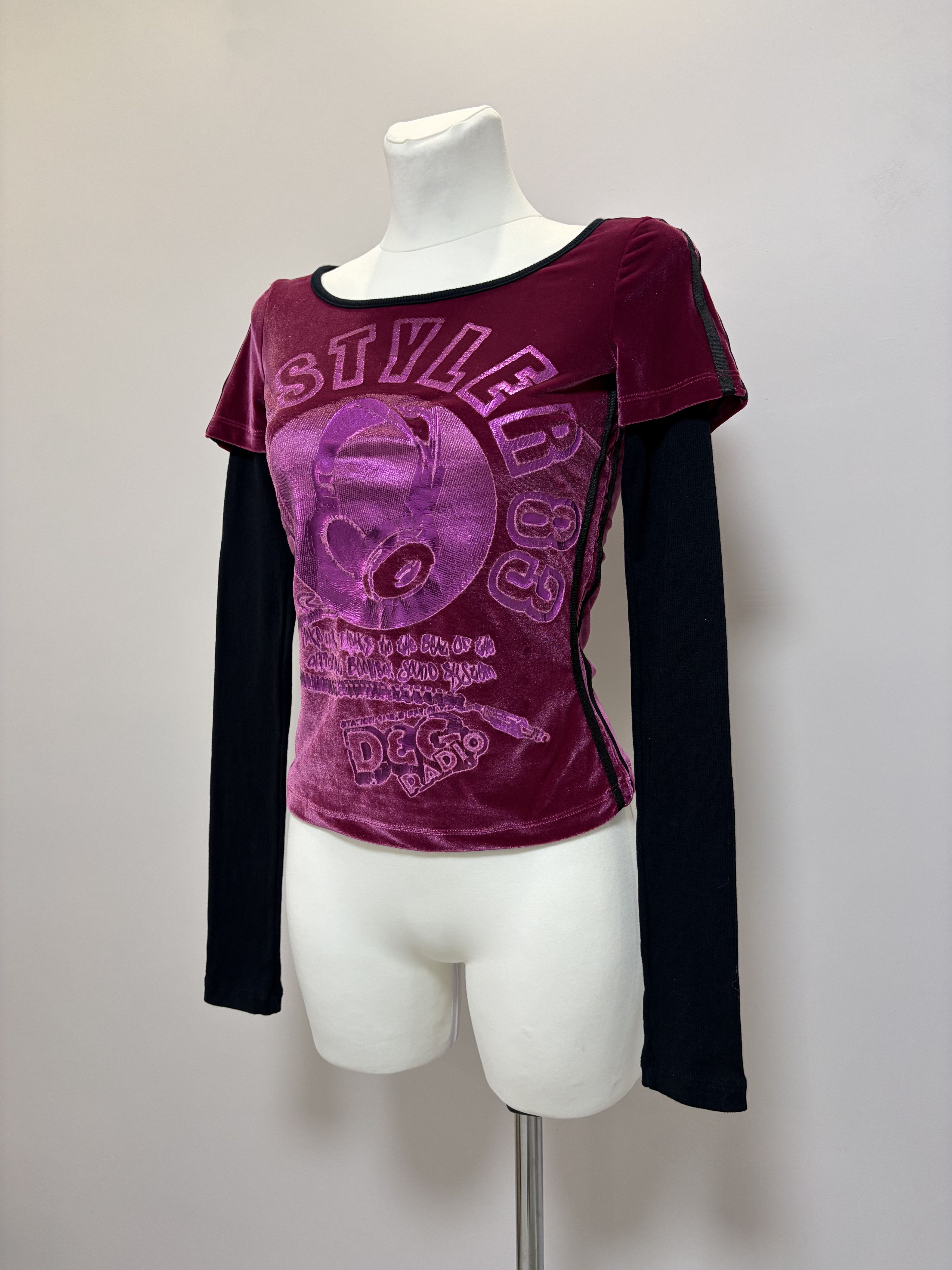 Dolce & Gabbana DOLCE & GABBANA Freestyler 83 Vintage Long Sleeve Top D&G Size S / US 4 / IT 40 - 4 Thumbnail