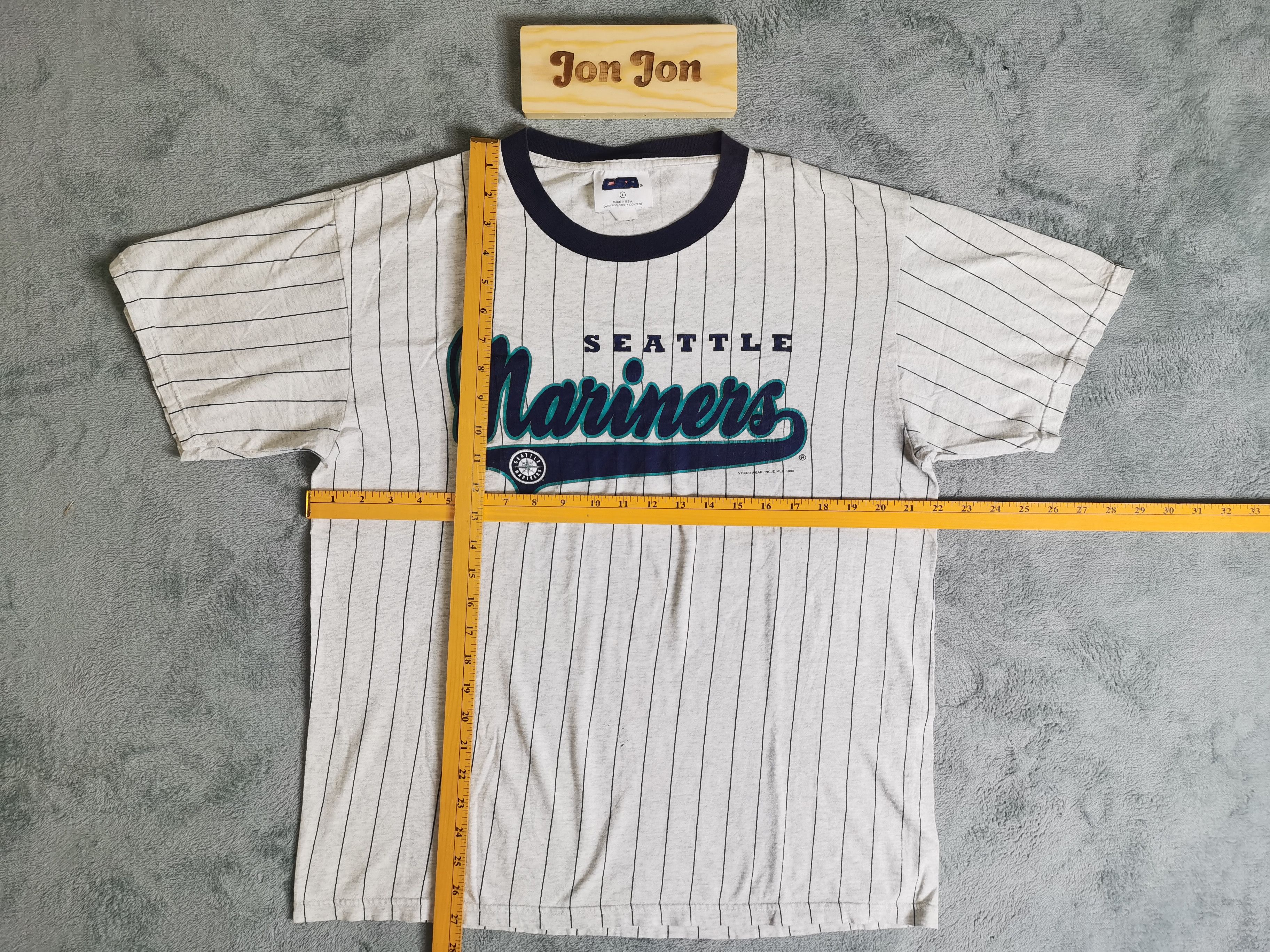 CSA Vintage Seattle Mariners Pinstripe Dated 1999 Size US L / EU 52-54 / 3 - 2 Thumbnail