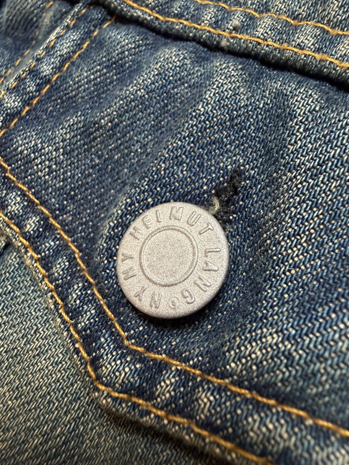 Helmut Lang Helmut Lang Archive Dark Denim Trucker Jacket Vintage 90s Size M / US 6-8 / IT 42-44 - 10 Thumbnail