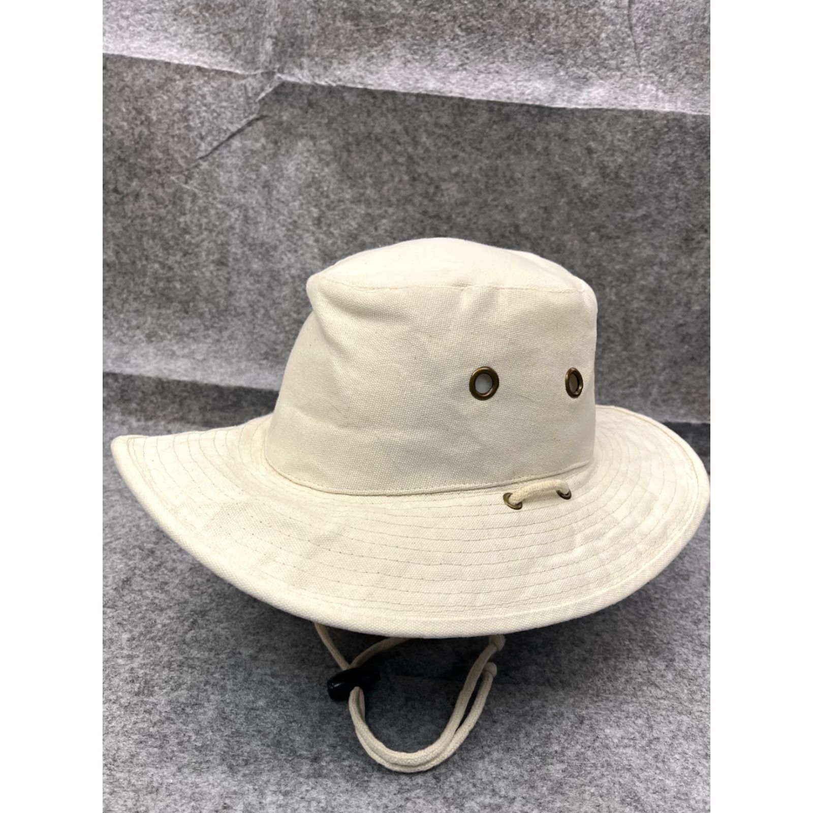 Vintage Dorfman Pacific Bucket Hat Unisex Adults One Size Ivory 100% Cotton Knit Adjustable Lightweight Summer Spring Fall Winter Hat Cap Size ONE SIZE - 4 Thumbnail