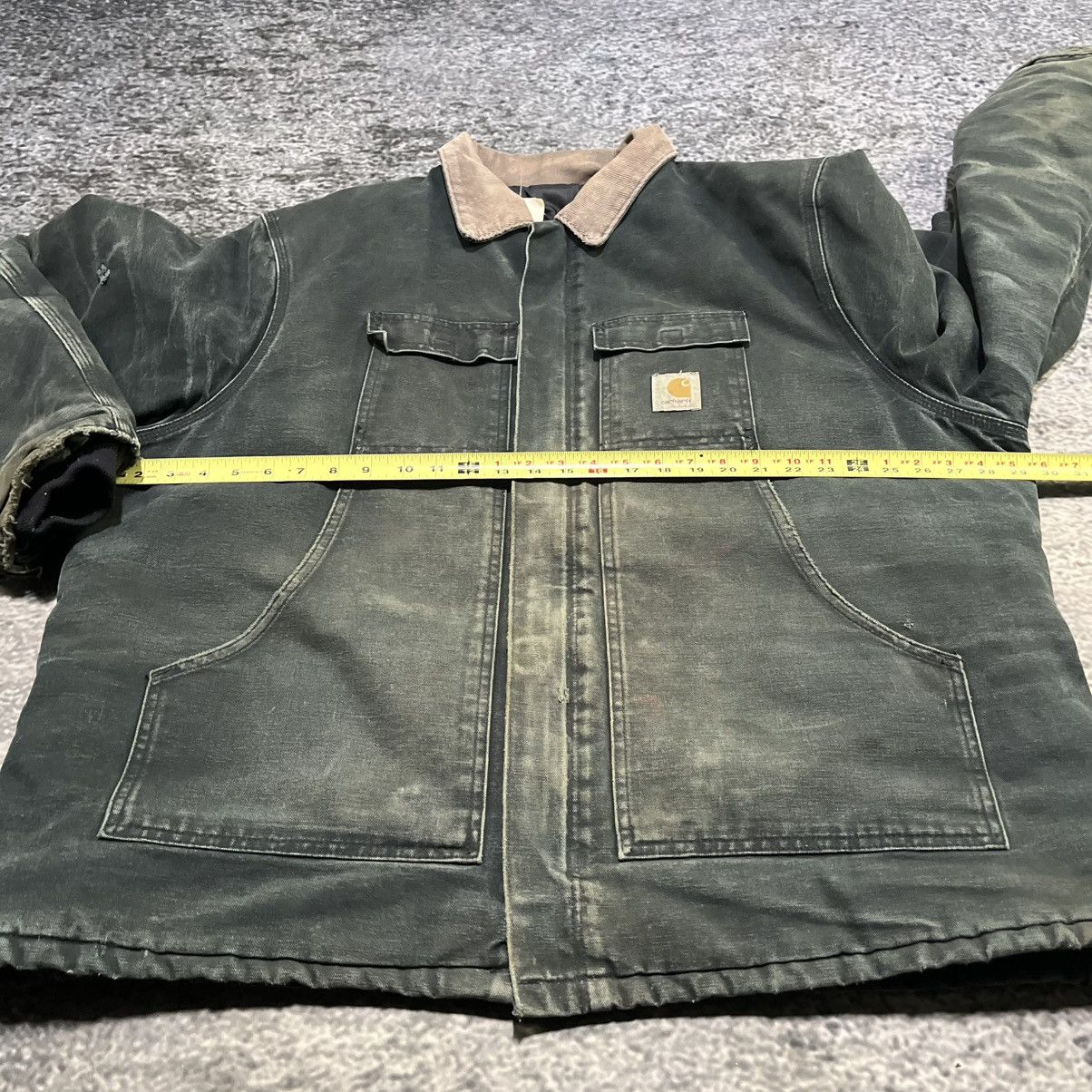 Carhartt VINTAGE CARHARTT ARCTIC CHORE COAT DISTRESSED FADE GREEN XXL Size US XXL / EU 58 / 5 - 11 Thumbnail