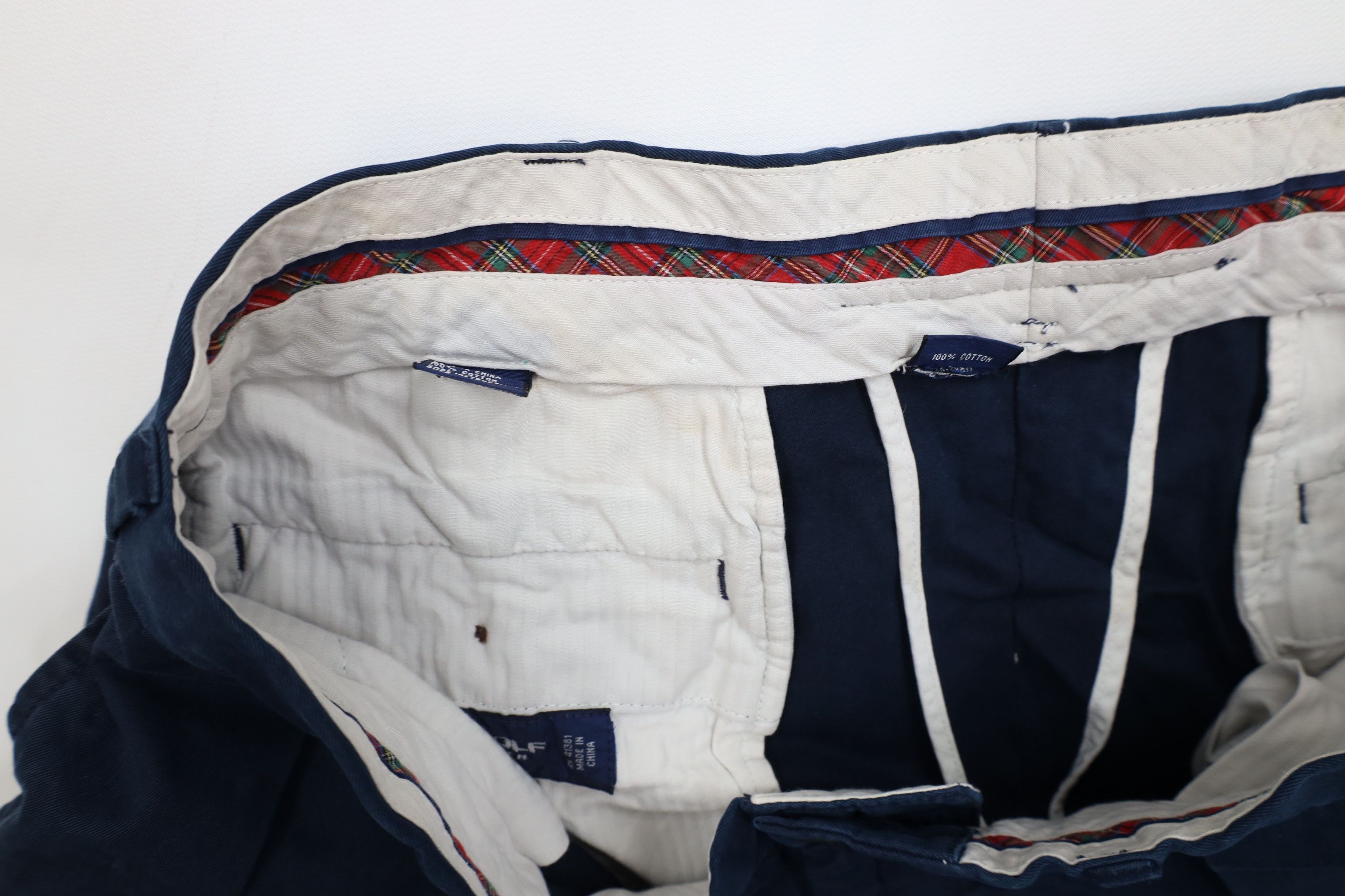 Ralph Lauren Vintage 90s Polo Golf Ralph Lauren Crest Chino Shorts Blue Size US 34 / EU 50 - 9 Thumbnail