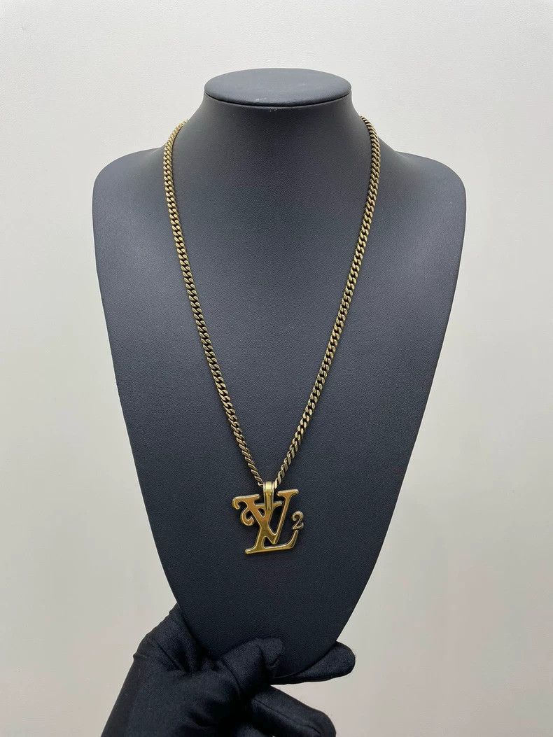 Louis Vuitton Louis Vuitton Nigo logo necklace Size ONE SIZE - 1 Thumbnail