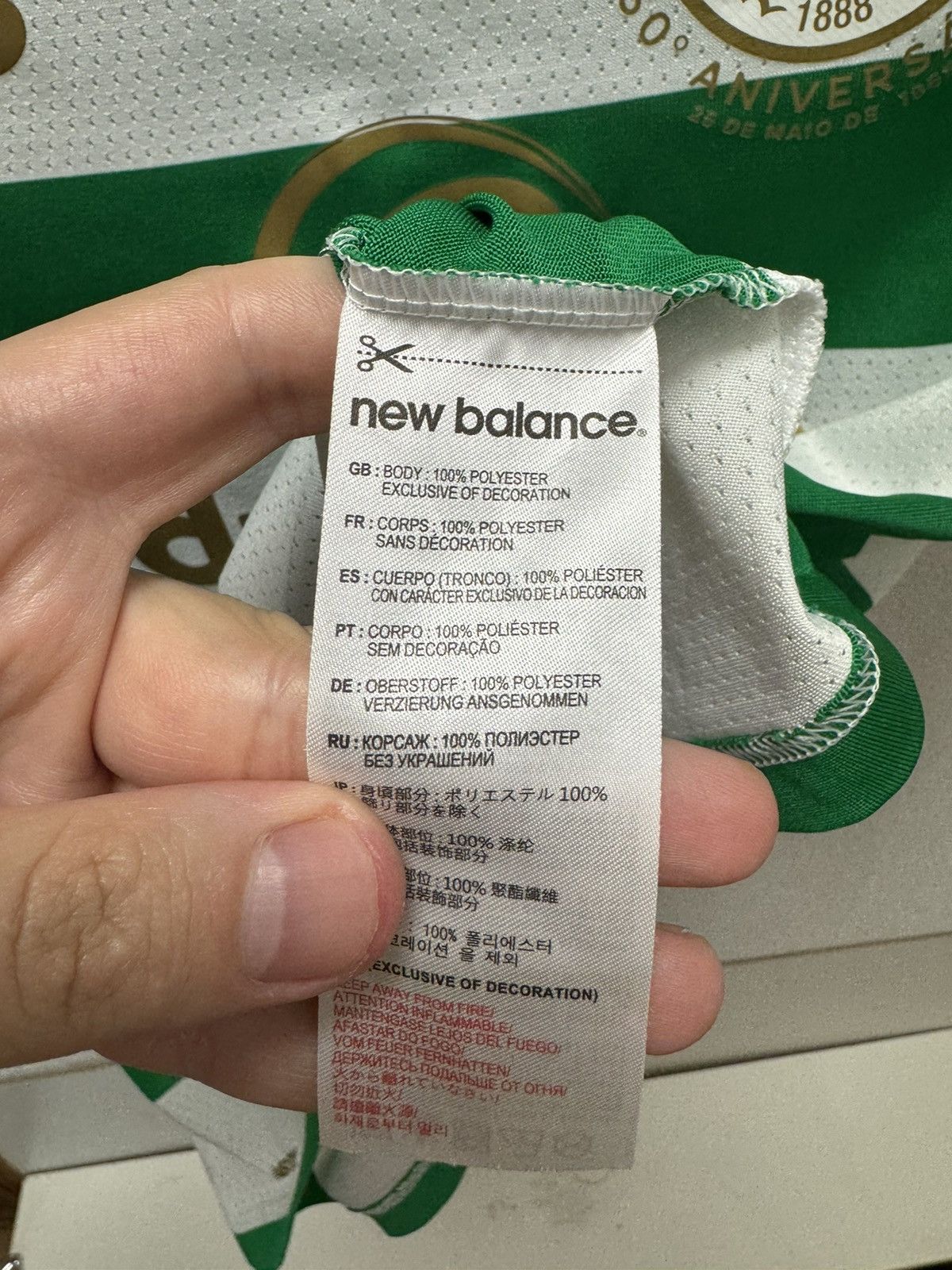 New Balance Celtic New Balance soccer jersey S sz Size US S / EU 44-46 / 1 - 6 Thumbnail