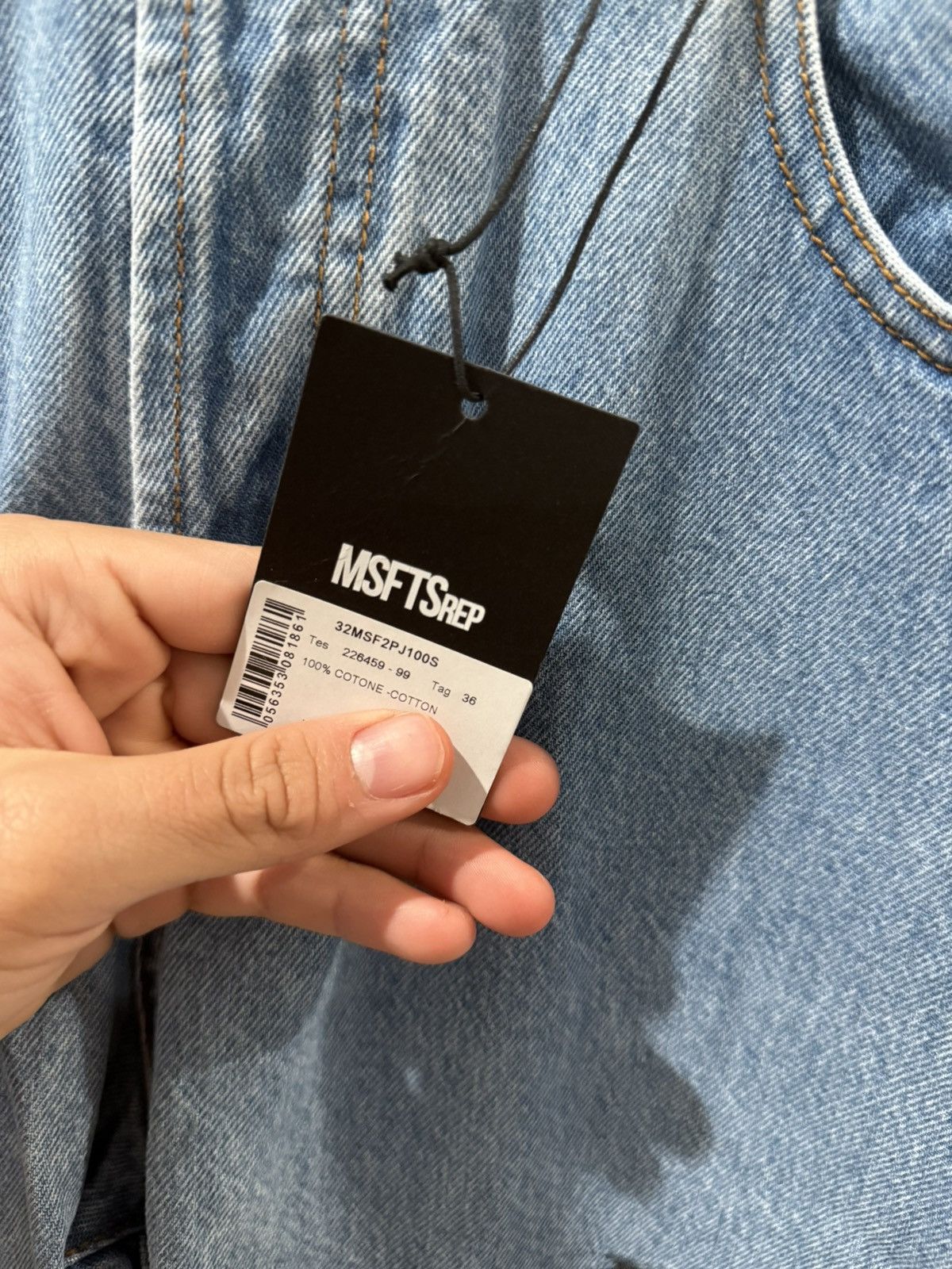 Jaden Smith × Msftsrep × Vintage msftsrep fw/22 vibration print jeans Size US 34 / EU 50 - 3 Thumbnail