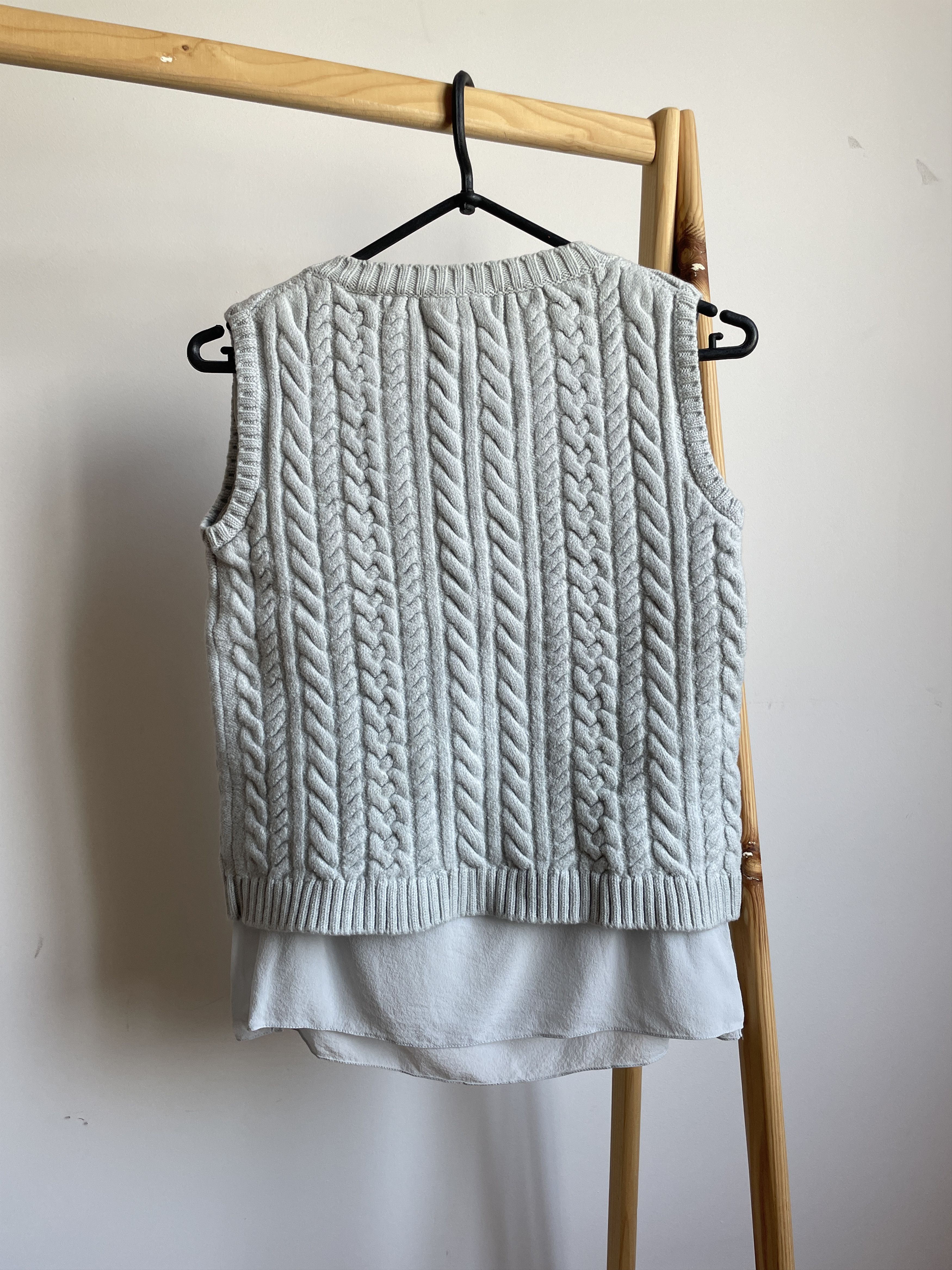Dior Christian Dior Womens Layered Cable Knit Sleeveless Sweater Size M / US 6-8 / IT 42-44 - 2 Thumbnail