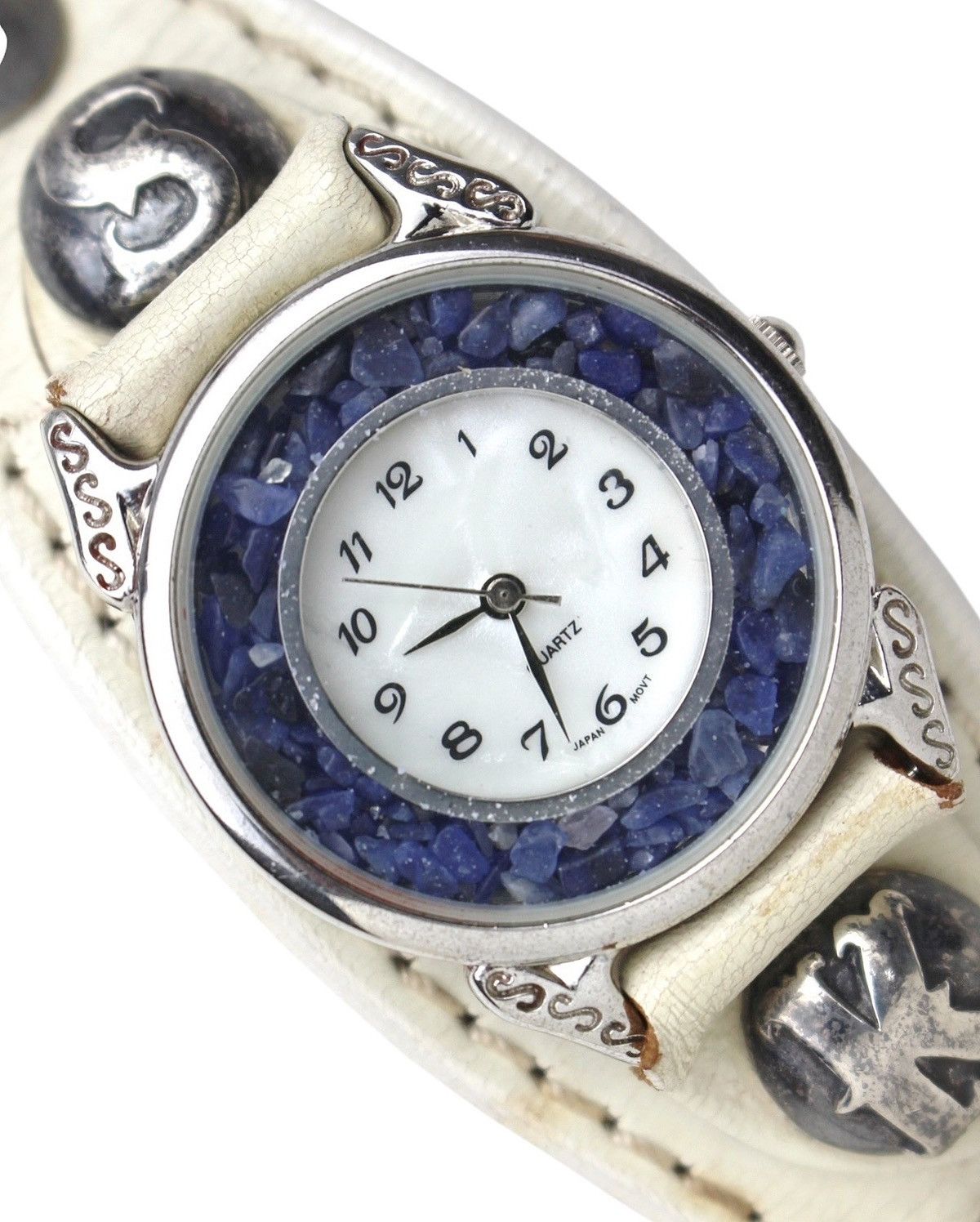 2000S JAPANESE MADE MOONCORE LEATHER BRACELET QUARTZ WATCH