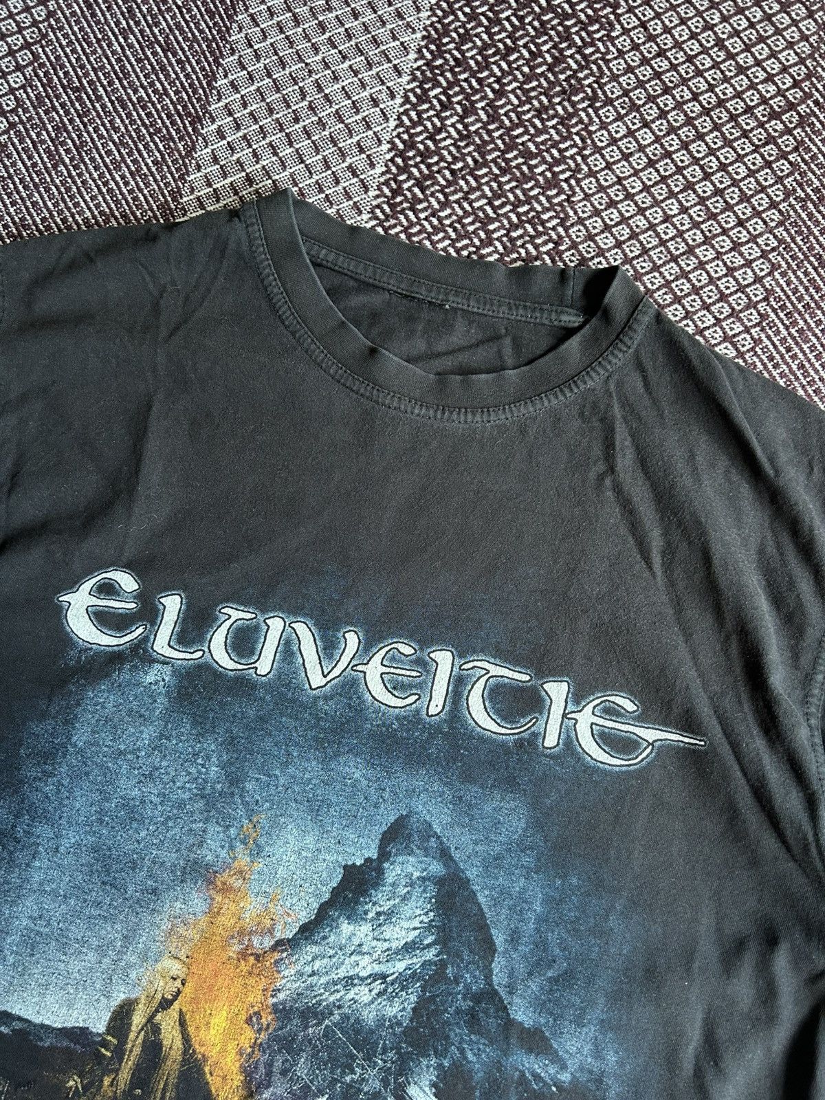 Band Tees × Vintage Vintage Eluveitie Graphic Print Merch T-Shirt Poem Y2K Style Size US L / EU 52-54 / 3 - 6 Thumbnail