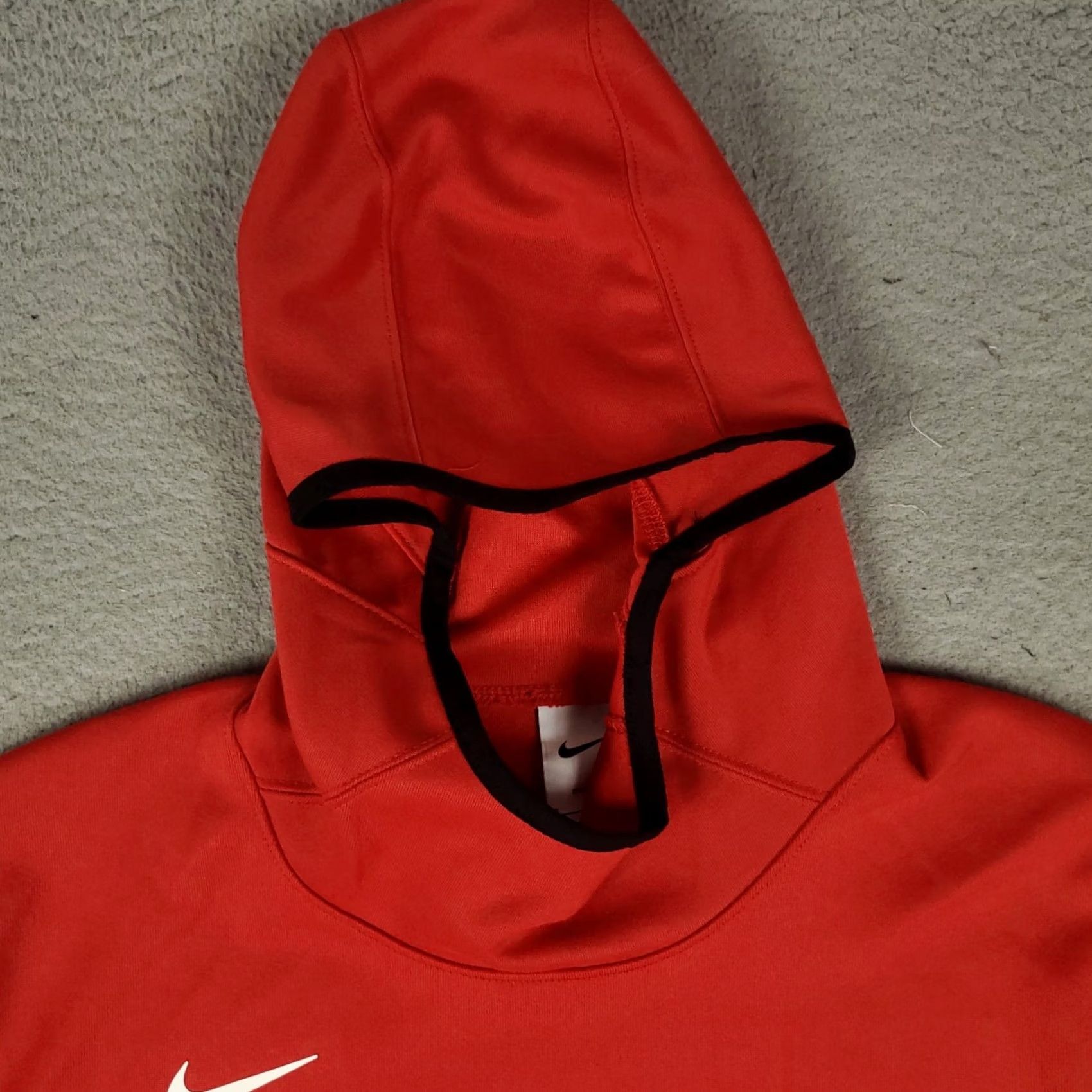 Nike Nike Hoodie Mens Small Red Pullover Sweatshirt Short Sleeve Mock Neck Logo Cotton Blend Sweatshirt Short Sleeve Vintage No Size US S / EU 44-46 / 1 - 2 Thumbnail