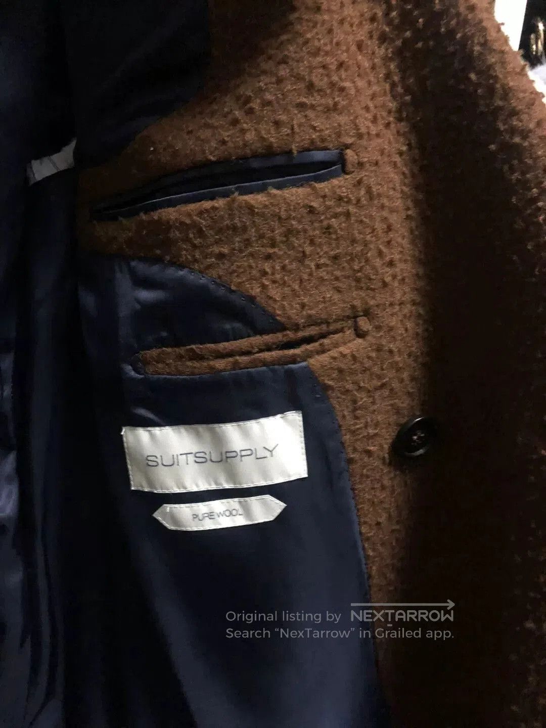 Suitsupply Italian Brown Wool Overcoat by Suitsupply. Size US S / EU 44-46 / 1 - 3 Thumbnail