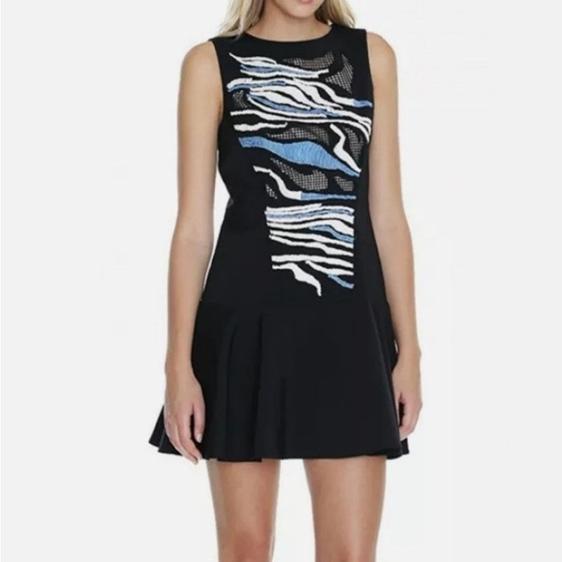 Tibi Tibi Baja Embroidered Cutout Dress- Size 4 Size S / US 4 / IT 40 - 1 Thumbnail