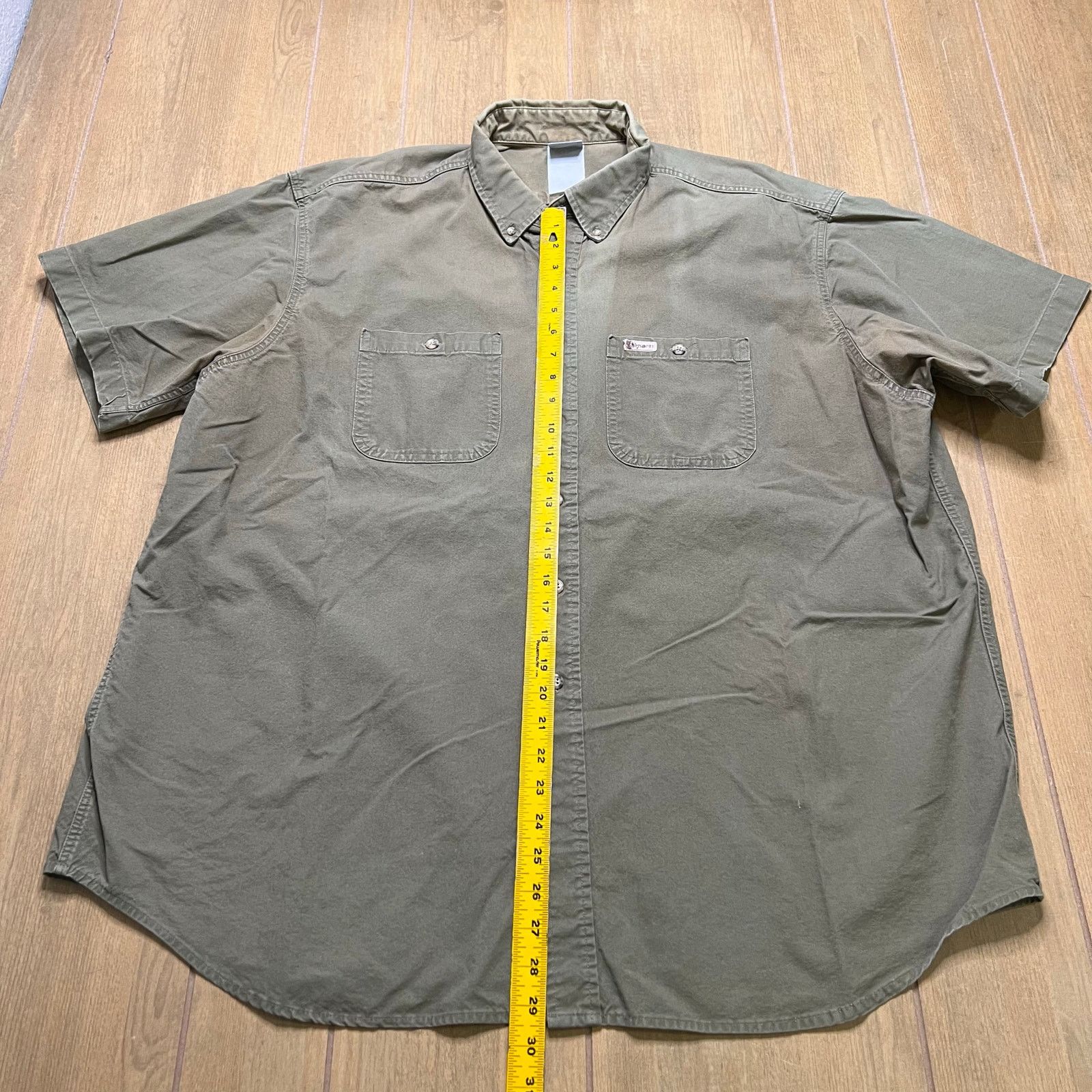Carhartt Vintage Carhartt Shirt Men 2XL Green Pocket Canvas Outdoor Size US XXL / EU 58 / 5 - 5 Thumbnail