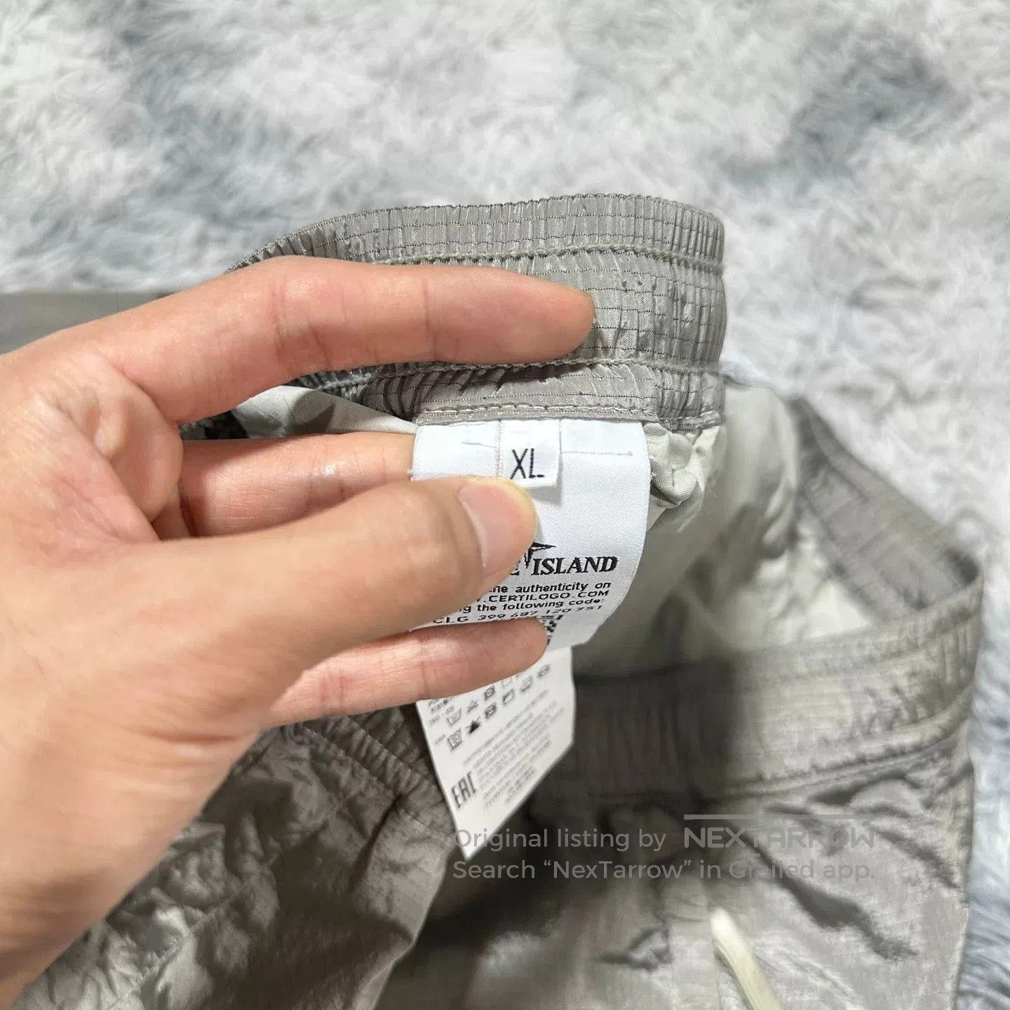 Stone Island stone island metallic nylon long pants silver. Size US 44 / EU 60 - 5 Thumbnail
