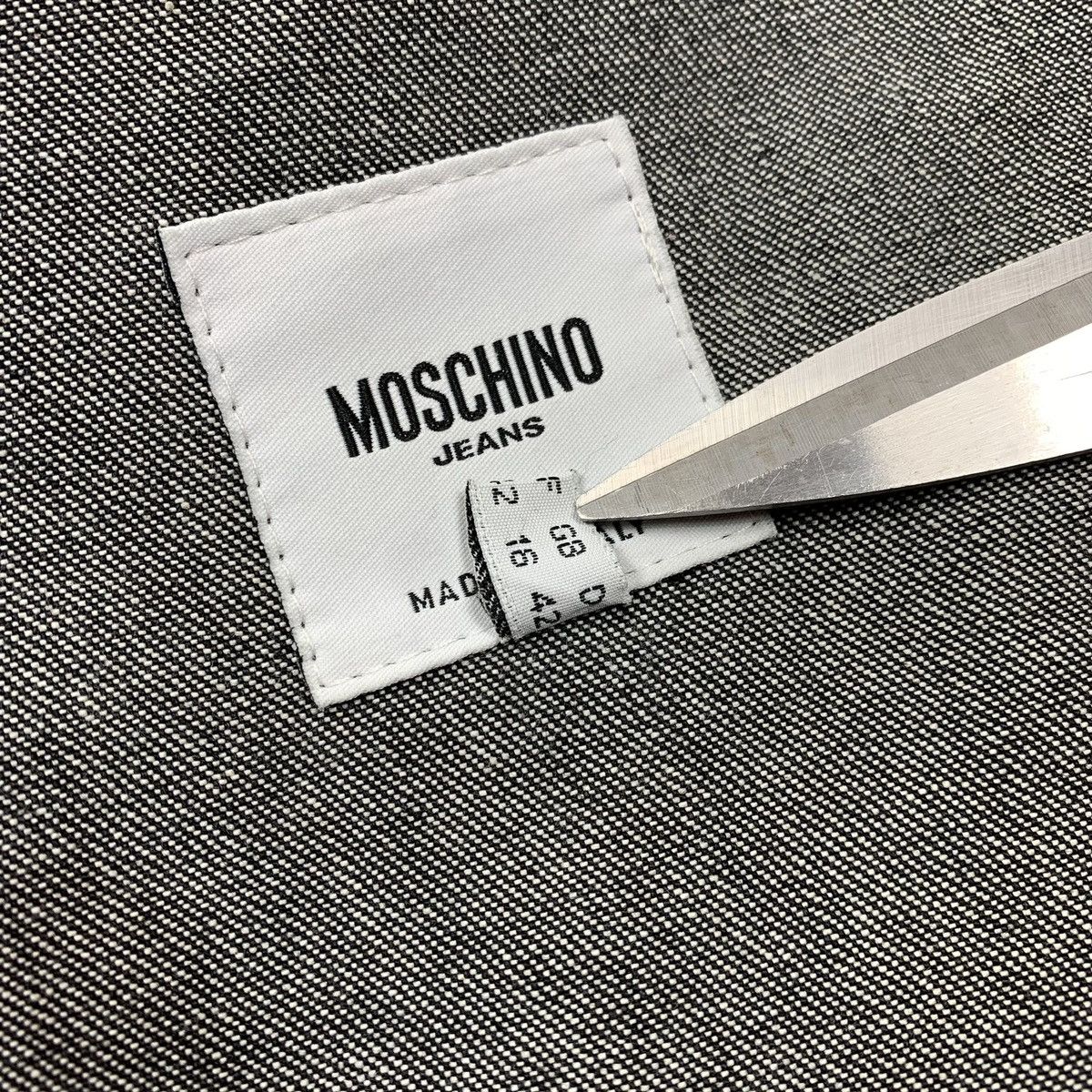 Designer × Moschino × Vintage Moschino Jeans Denim Jacket Zip Lampo Size L Silver Size L / US 10 / IT 46 - 13 Thumbnail