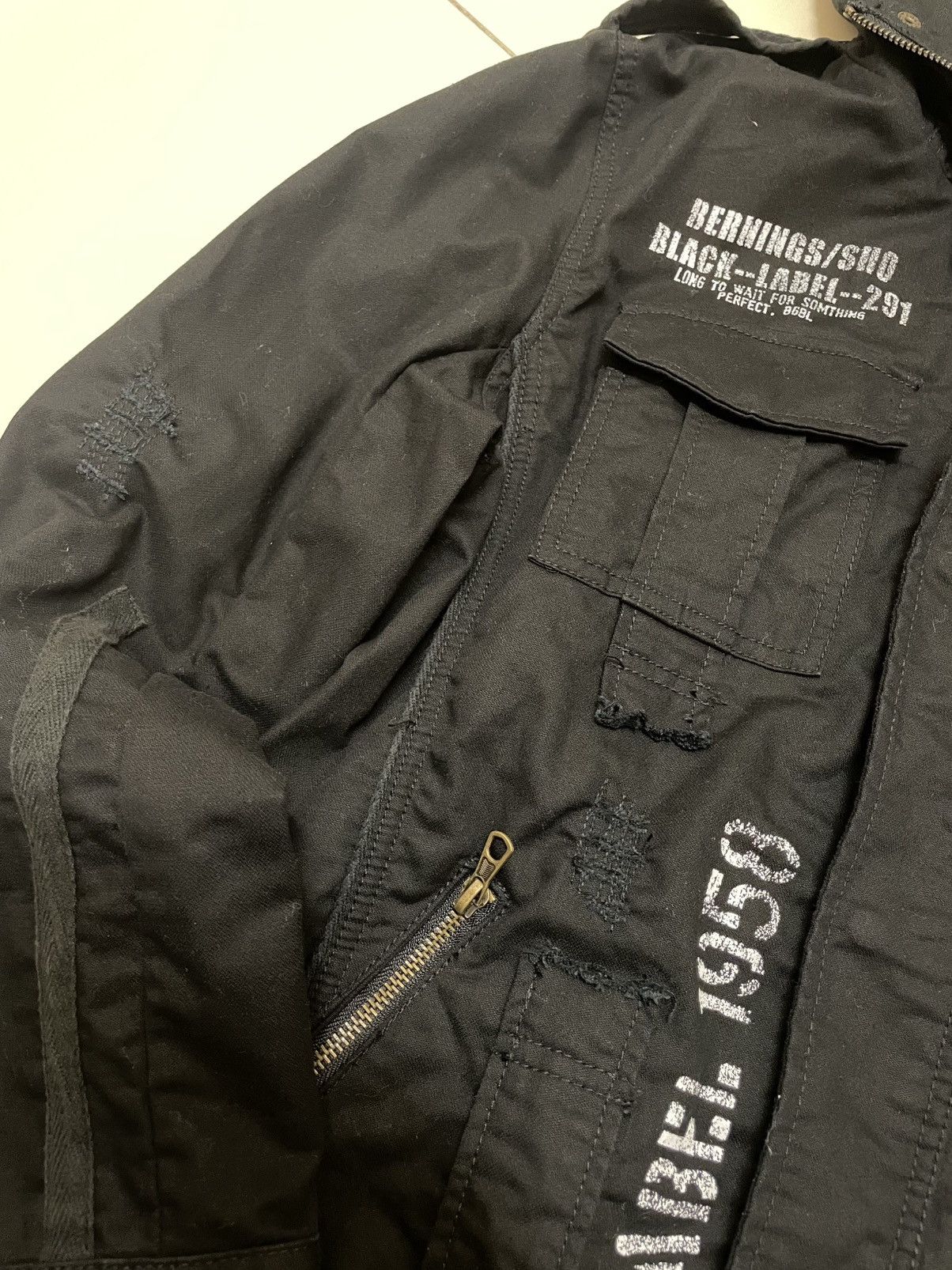 Japanese Brand Bernings Sho 291 Black Label Military Field Jacket Size US M / EU 48-50 / 2 - 7 Thumbnail
