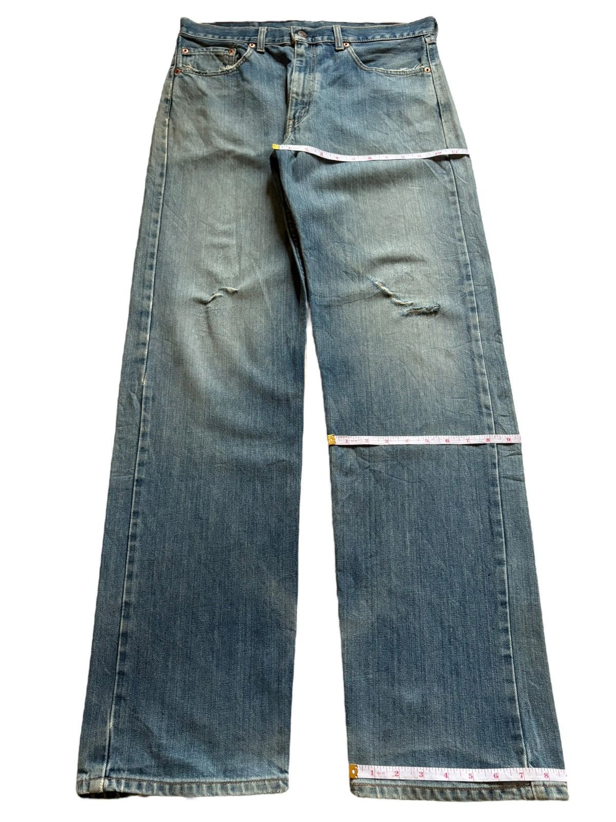 Levi's Vintage 90s Levis 512 Faded Mud Wash Distress Baggy Jeans Size US 34 / EU 50 - 12 Thumbnail
