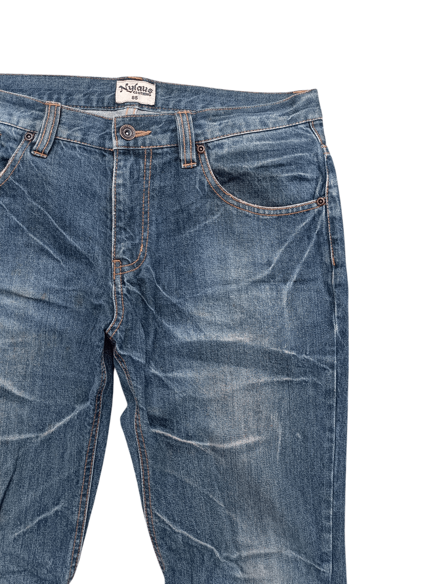 Japanese Brand Nylaus Jeans Flare Distressed Denim Style Size US 34 / EU 50 - 11 Thumbnail