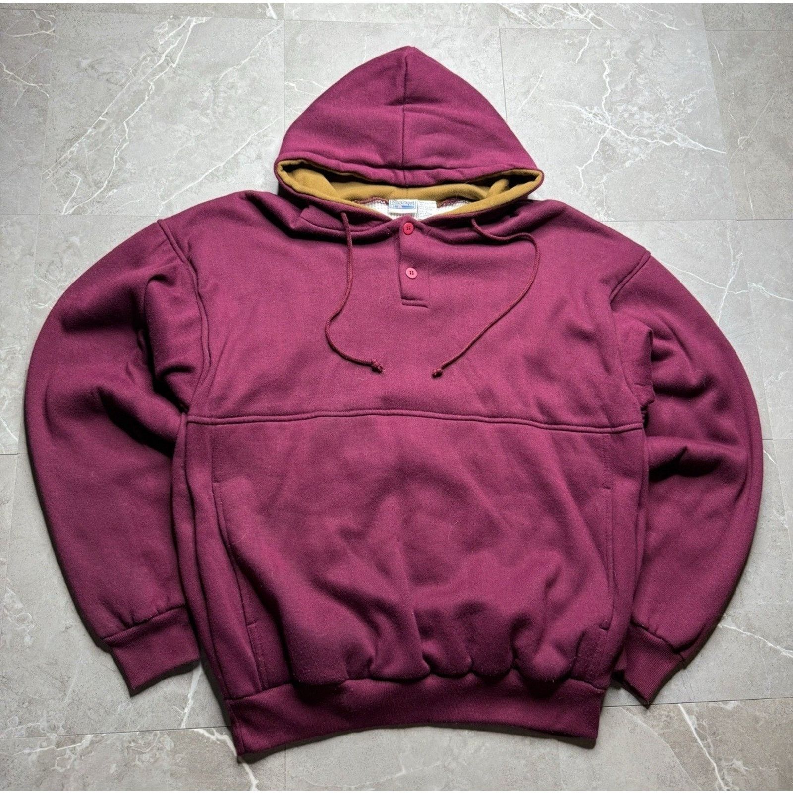 MacGregor Vintage Thermal Lined Henley Button Hoodie MacGregor 2XL Size US L / EU 52-54 / 3 - 2 Thumbnail