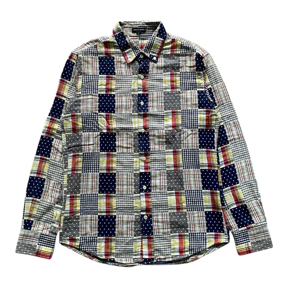 Vintage Comme des Garcons button homme plus patchwork shirt