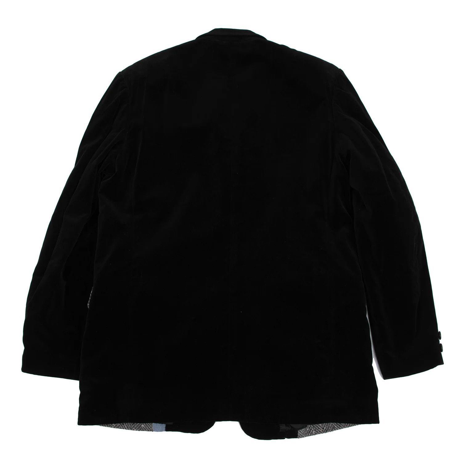 Jean Paul Gaultier Geometric Patchwork Velour Jacket in Multi Color Size US S / EU 44-46 / 1 - 11 Thumbnail