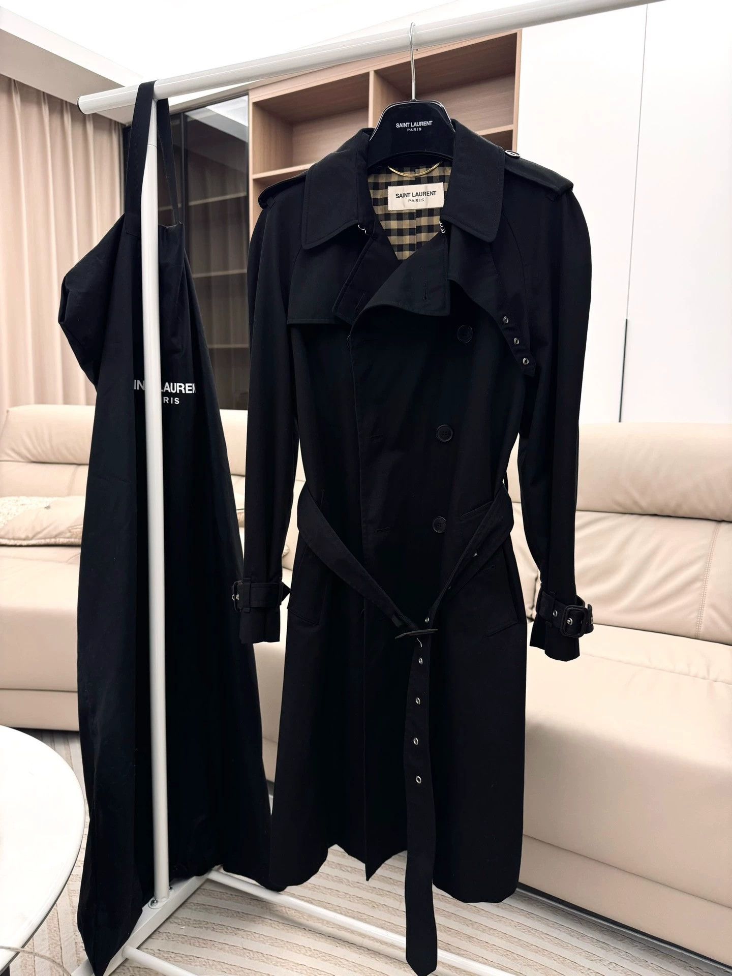 Saint Laurent Paris SLP 13SS Hedi Slimane Hunting Trench F42 Size M / US 6-8 / IT 42-44 - 2 Thumbnail